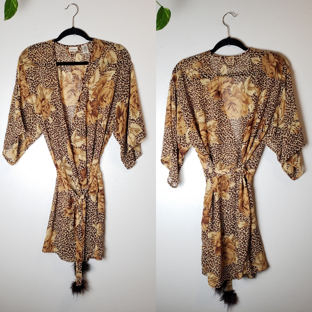 Leopard print Robe
